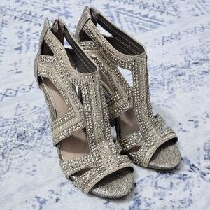 Gianni Bini Sianna Champagne and Gold, 7.5